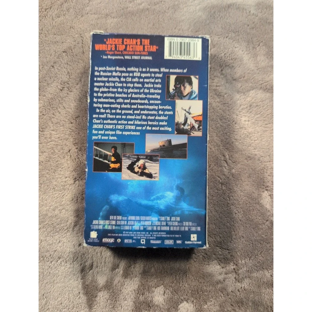 Jackie Chan's First Strike VHS 1997 New Line Home Video !
